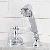 KSK3331PLTR Deck Mount Hand Shower with Diverter for Roman Tub Faucet, Polished Chrome