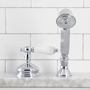 KSK3331PLTR Deck Mount Hand Shower with Diverter for Roman Tub Faucet, Polished Chrome