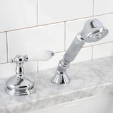 KSK3331PLTR Deck Mount Hand Shower with Diverter for Roman Tub Faucet, Polished Chrome