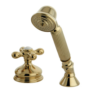 KSK3332AXTR Deck Mount Hand Shower with Diverter for Roman Tub Faucet, Polished Brass