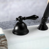 Vintage KSK3350ALTR Deck Mount Hand Shower with Diverter for Roman Tub Faucet, Matte Black