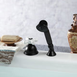 Vintage KSK3350PXTR Deck Mount Hand Shower with Diverter for Roman Tub Faucet, Matte Black