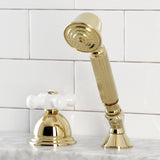 Vintage KSK3352PXTR Deck Mount Hand Shower with Diverter for Roman Tub Faucet, Polished Brass