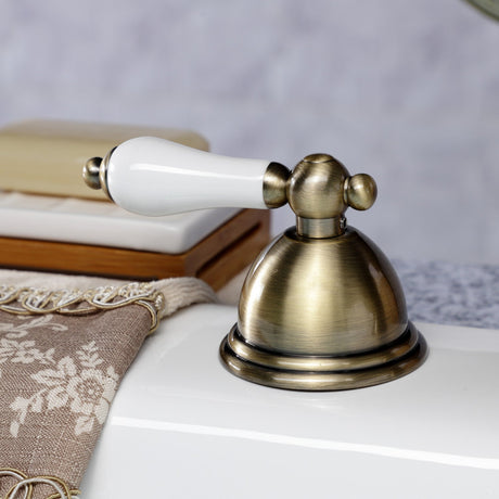 Vintage KSK3353PLTR Deck Mount Hand Shower with Diverter for Roman Tub Faucet, Antique Brass