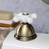 Vintage KSK3353PXTR Deck Mount Hand Shower with Diverter for Roman Tub Faucet, Antique Brass