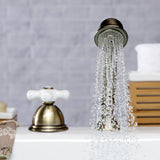 Vintage KSK3353PXTR Deck Mount Hand Shower with Diverter for Roman Tub Faucet, Antique Brass