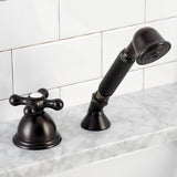 KSK3355AXTR Deck Mount Hand Shower with Diverter for Roman Tub Faucet, Oil Rubbed Bronze