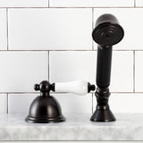 Vintage KSK3355PLTR Deck Mount Hand Shower with Diverter for Roman Tub Faucet, Oil Rubbed Bronze