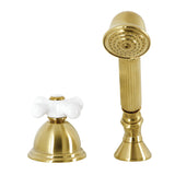 Vintage KSK3357PXTR Deck Mount Hand Shower with Diverter for Roman Tub Faucet, Brushed Brass