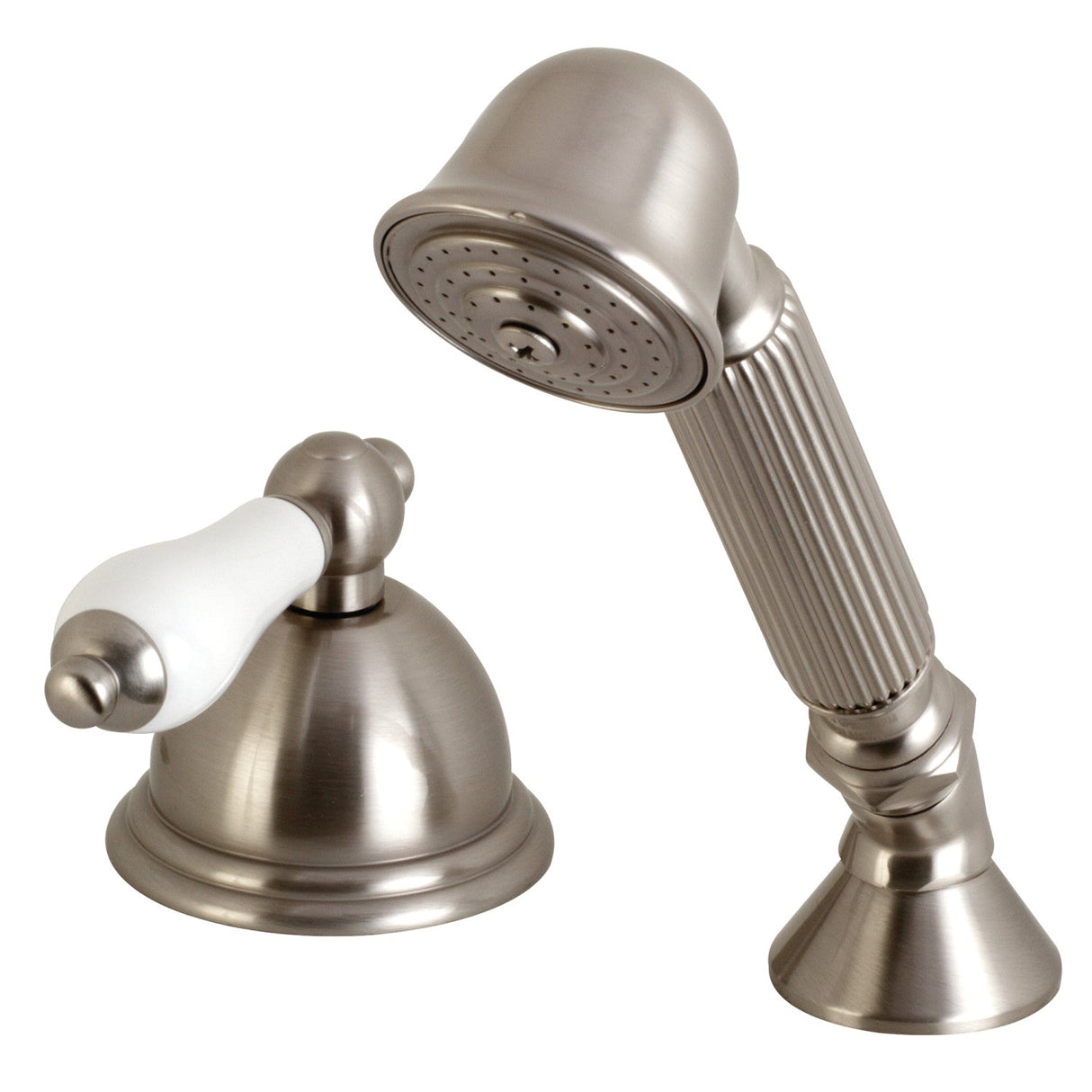Vintage KSK3358PLTR Deck Mount Hand Shower with Diverter for Roman Tub Faucet, Brushed Nickel