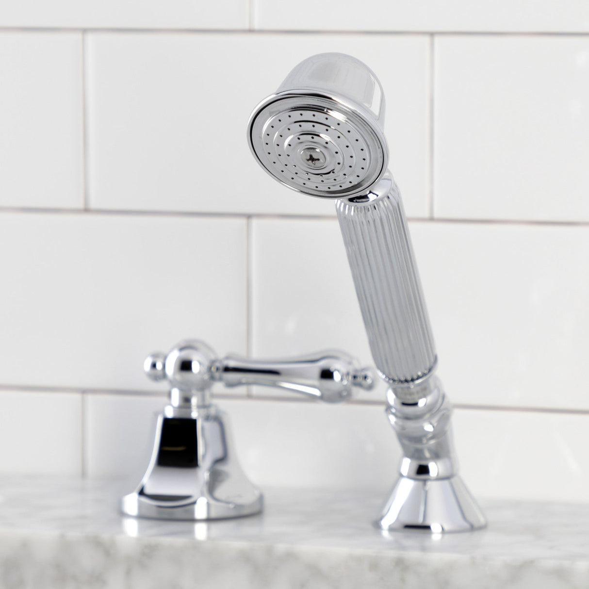 KSK4301ALTR Deck Mount Hand Shower with Diverter for Roman Tub Faucet, Polished Chrome