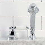 KSK4301PLTR Deck Mount Hand Shower with Diverter for Roman Tub Faucet, Polished Chrome
