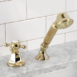 KSK4302BXTR Deck Mount Hand Shower with Diverter for Roman Tub Faucet, Polished Brass