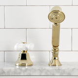 KSK4302PXTR Deck Mount Hand Shower with Diverter for Roman Tub Faucet, Polished Brass