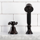KSK4305BXTR Deck Mount Hand Shower with Diverter for Roman Tub Faucet, Oil Rubbed Bronze