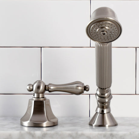 KSK4308ALTR Deck Mount Hand Shower with Diverter for Roman Tub Faucet, Brushed Nickel