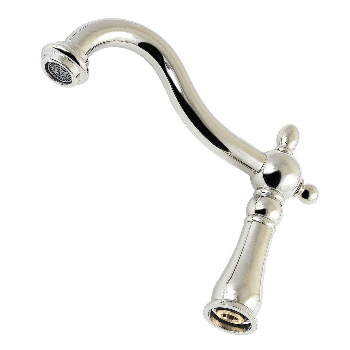 Heritage KSP1266 1.8 GPM 6-1/2 Inch Brass Faucet Spout, Polished Nickel