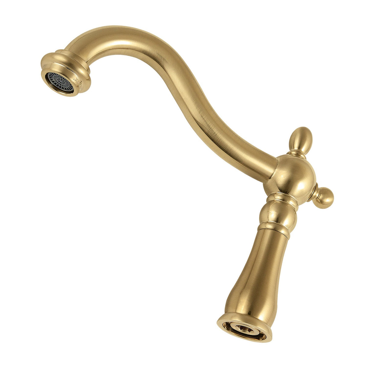 Heritage KSP1267 1.8 GPM 6-1/2 Inch Brass Faucet Spout, Brushed Brass