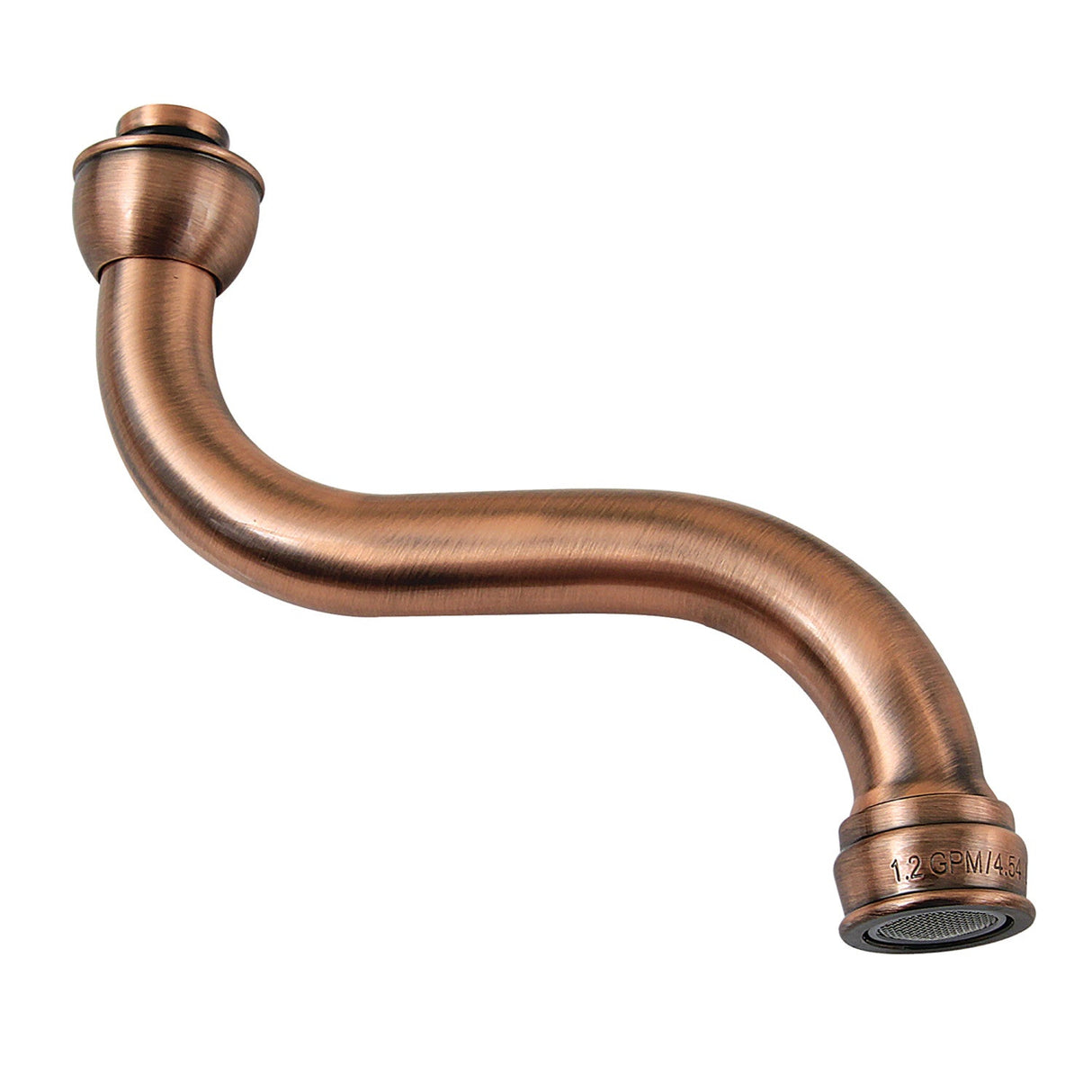 KSP211AC 1.2 GPM Brass Faucet Spout, Antique Copper