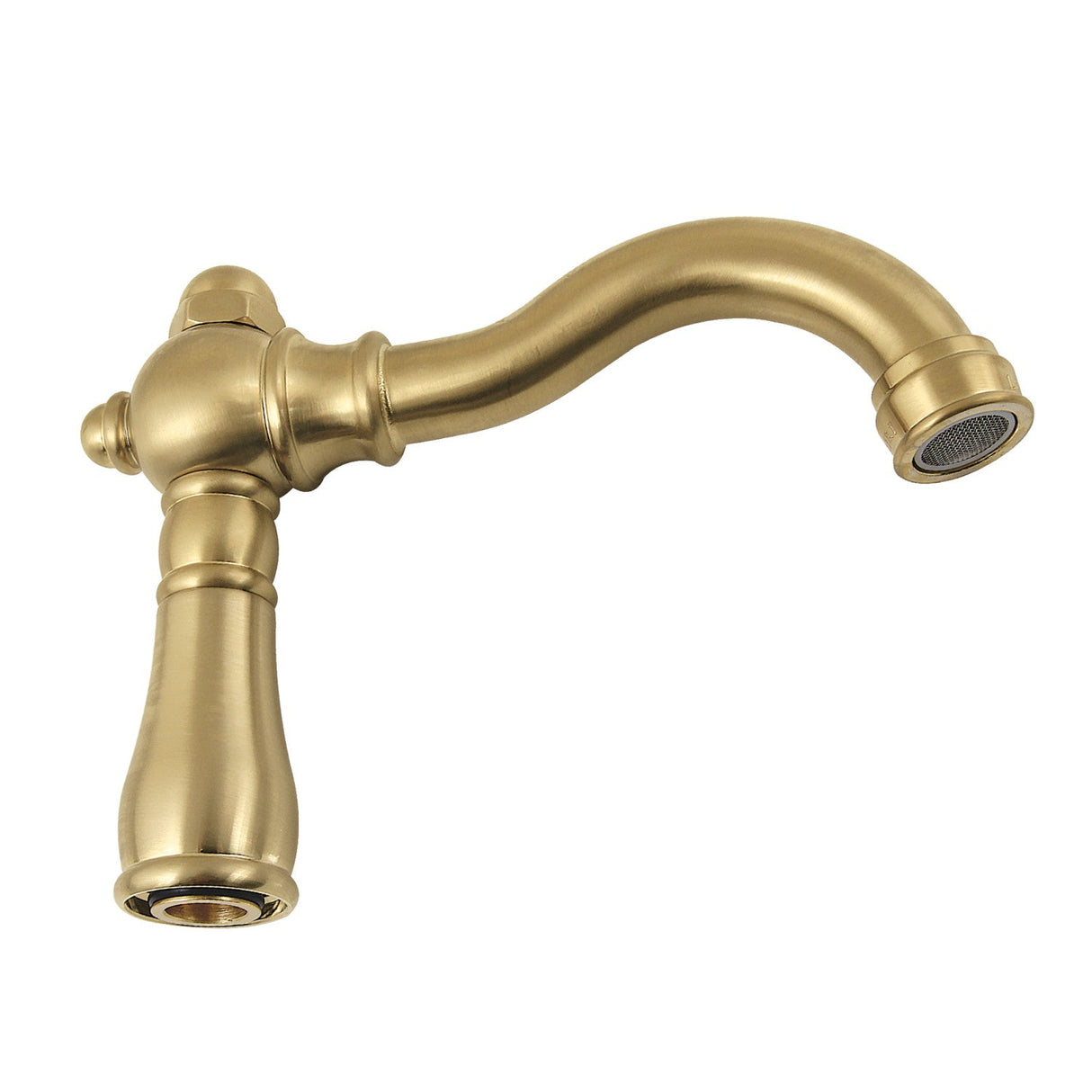 Vintage KSP3257 5-1/2" Brass Faucet Spout, 1.8 GPM, Brushed Brass