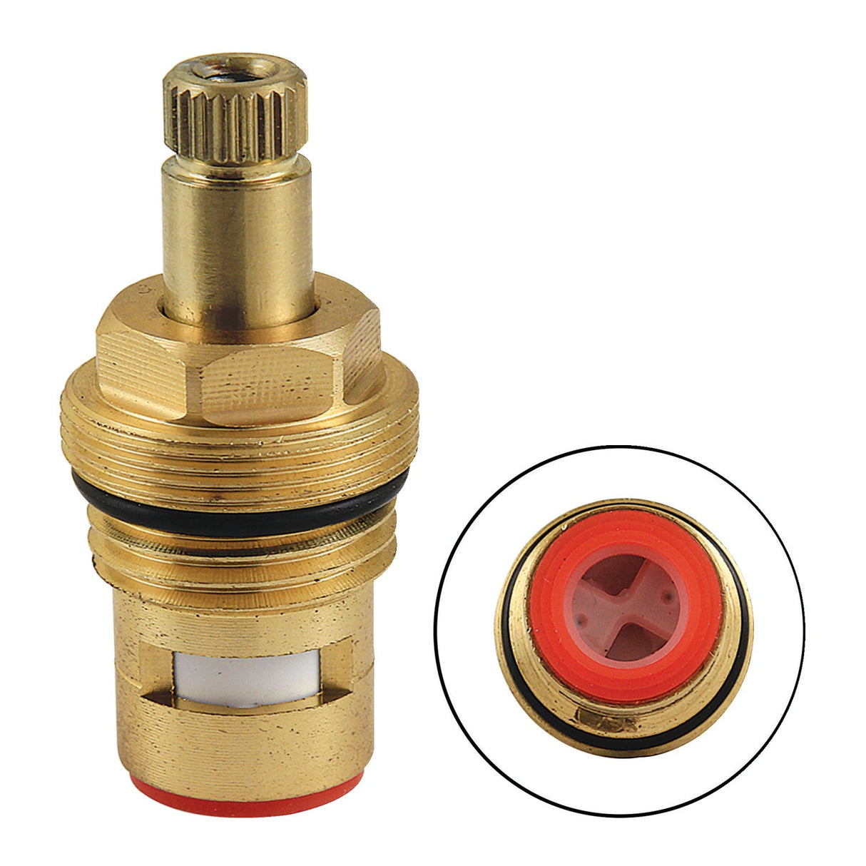 KSRP3197C Ceramic Disc Cartridge, 24 PT, Brushed Brass