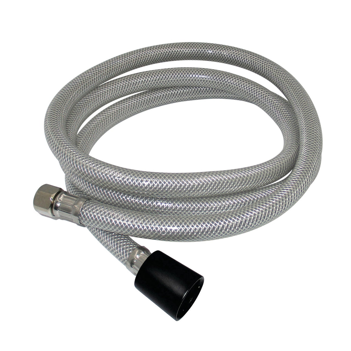 Nyloom KSSLSPR0K 60-Inch Black Nylon Kitchen Spray Hose, Silver Gray/Matte Black