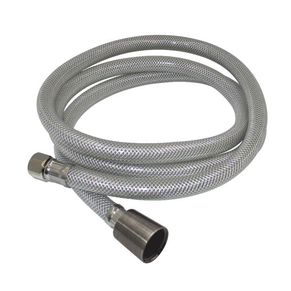 Nyloom KSSLSPR4K 60-Inch Black Nylon Kitchen Spray Hose, Silver Gray/Black Stainless