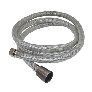 Nyloom KSSLSPR4K 60-Inch Black Nylon Kitchen Spray Hose, Silver Gray/Black Stainless