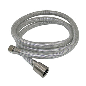 Nyloom KSSLSPR8K 60-Inch Black Nylon Kitchen Spray Hose, Silver Gray/Brushed Nickel