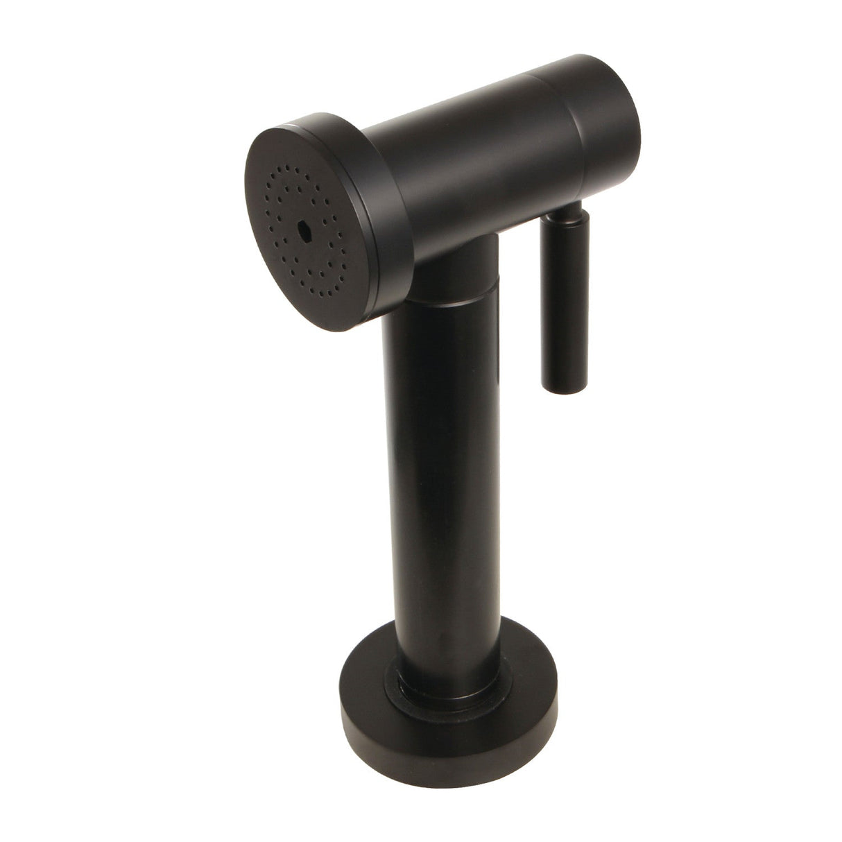 KSSPR0K Brass Kitchen Faucet Side Sprayer with Black Grip, Matte Black