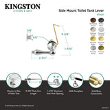 Victorian KTALS5 Side Mount Toilet Tank Lever, Oil Rubbed Bronze