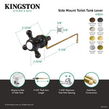 Buckingham KTBXS5 Side Mount Toilet Tank Lever, Oil Rubbed Bronze