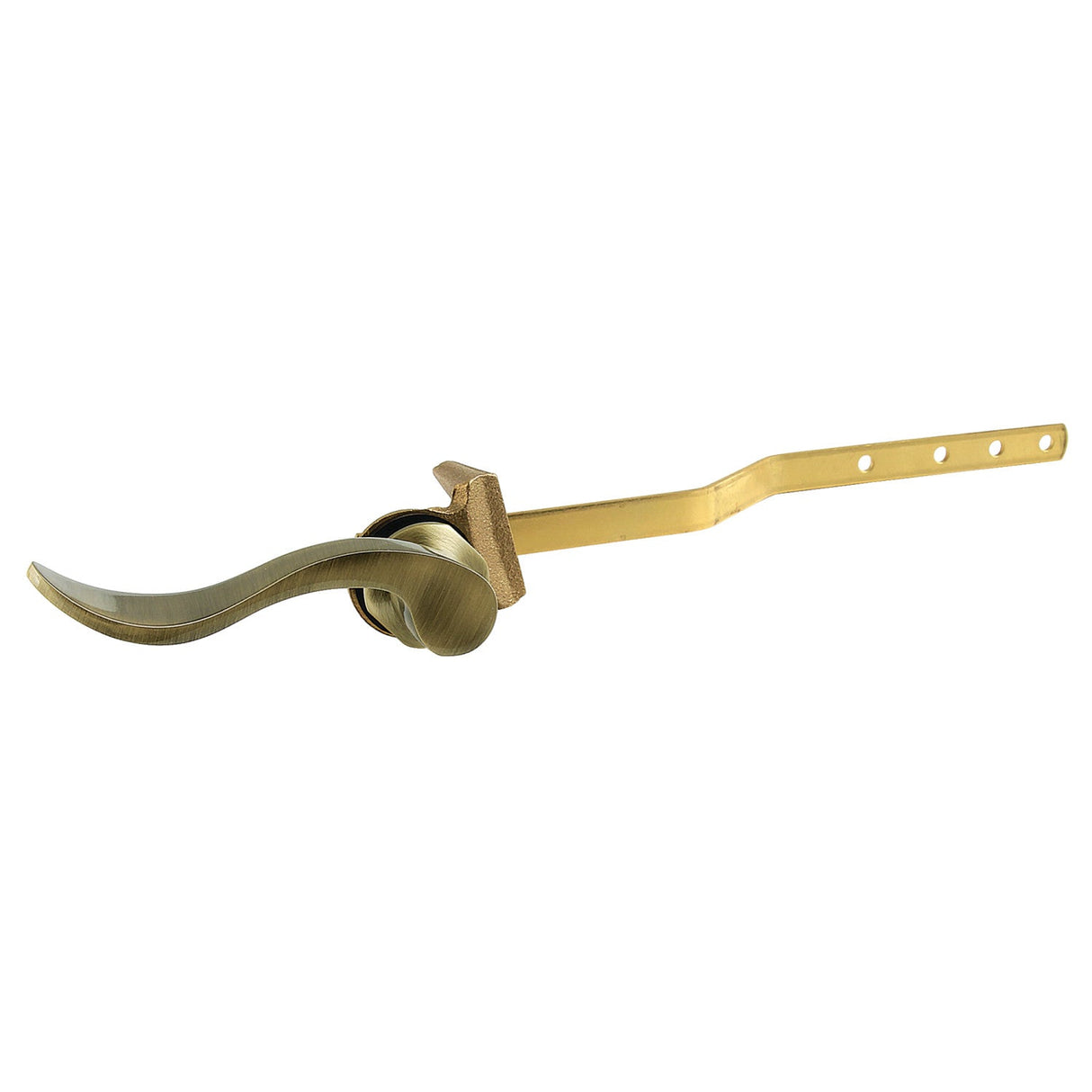 NuWave KTDFL3 Front Mount Toilet Tank Lever, Antique Brass