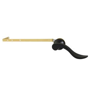 NuWave KTDFLD0 Universal Front or Side Mount Toilet Tank Lever, Matte Black