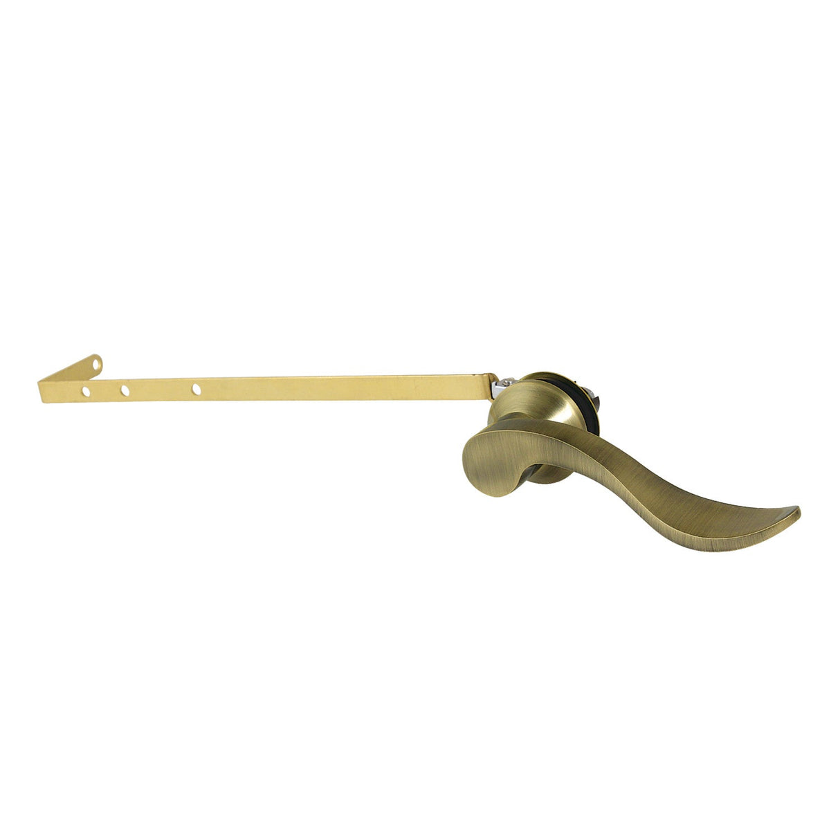 NuWave KTDFLD3 Universal Front or Side Mount Toilet Tank Lever, Antique Brass