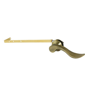 NuWave KTDFLD3 Universal Front or Side Mount Toilet Tank Lever, Antique Brass