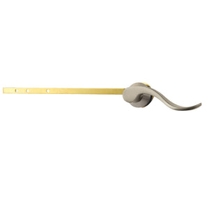 NuWave KTDFLD8 Universal Front or Side Mount Toilet Tank Lever, Brushed Nickel