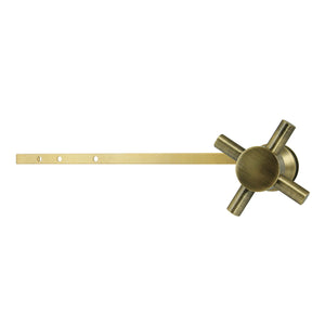 Concord KTDXD3 Universal Front or Side Mount Toilet Tank Lever, Antique Brass
