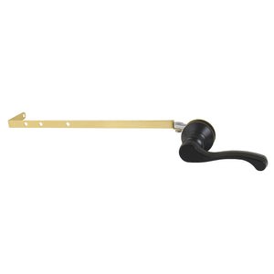 Royale KTFLD0 Universal Front or Side Mount Toilet Tank Lever, Matte Black