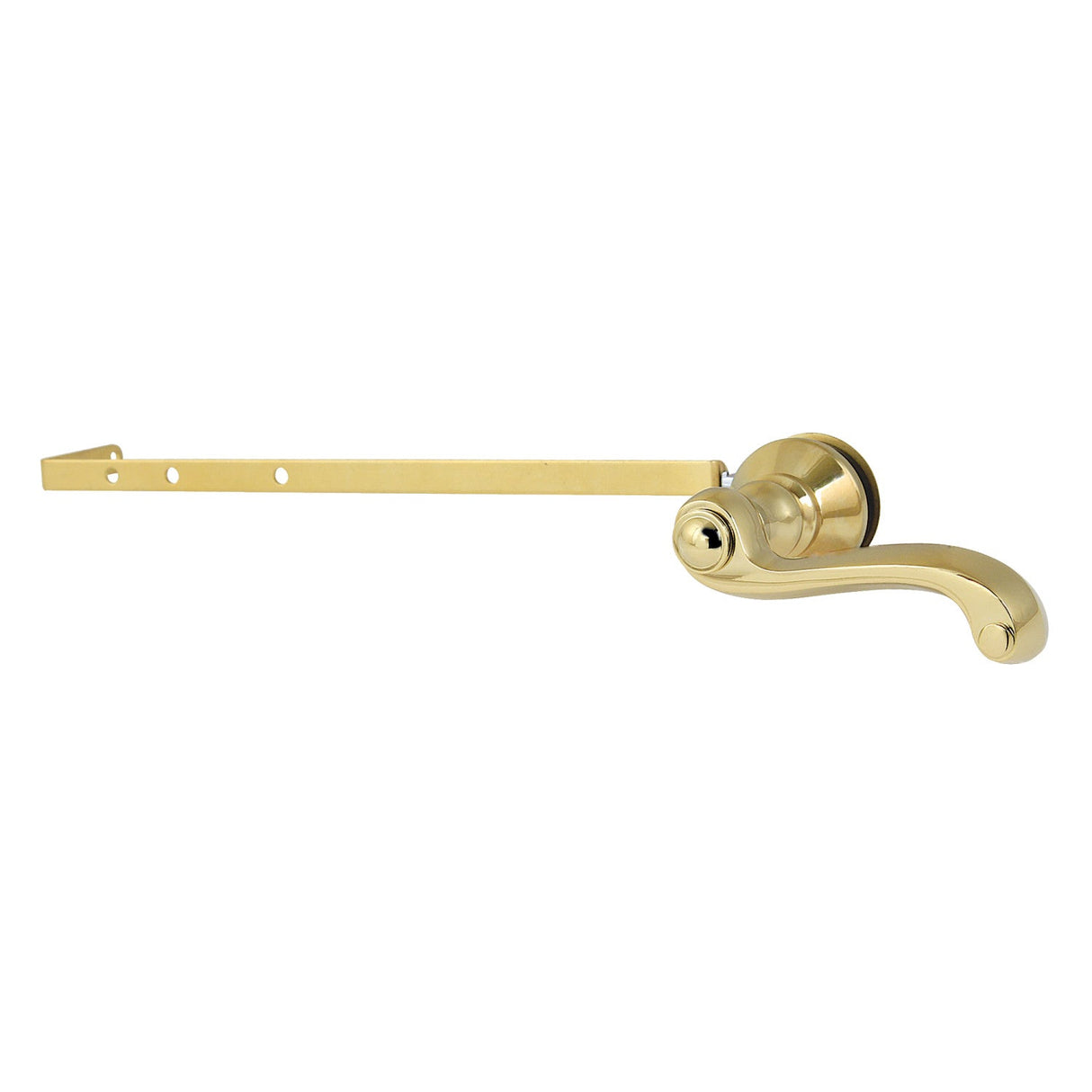 French Country KTFLD52 Universal Front or Side Mount Toilet Tank Lever, Polished Brass