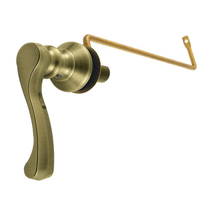 French KTFLS3 Side Mount Toilet Tank Lever, Antique Brass