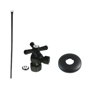 Trimscape KTK100MBP Toilet Supply Kit, 1/2-Inch IPS Inlet x 3/8-Inch Comp Outlet, Matte Black