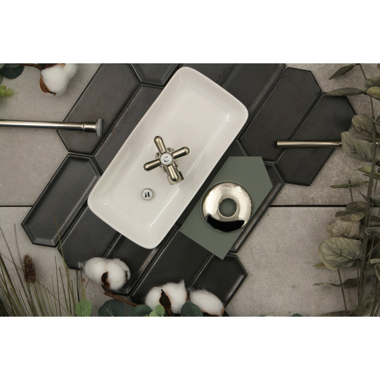 Trimscape KTK106P Toilet Supply Kit, 1/2-Inch IPS Inlet x 3/8-Inch Comp Outlet, Polished Nickel