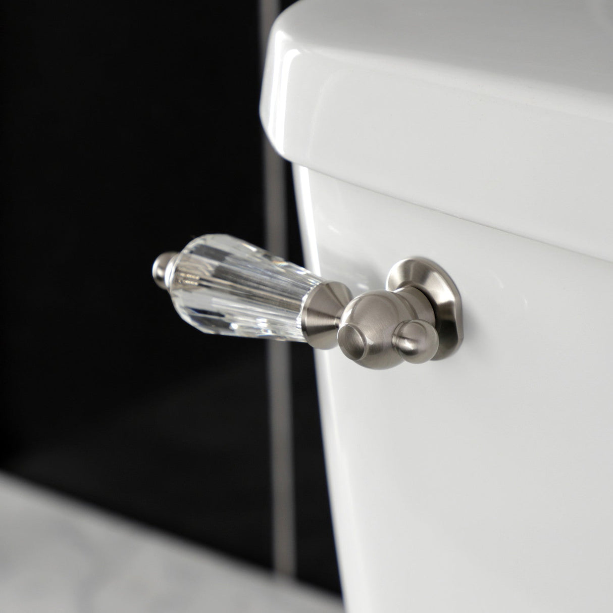 Wilshire KTWLL8 Front Mount Toilet Tank Lever, Brushed Nickel