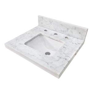Fredrickson KVPB1917M38SQ 19-Inch Carrara Marble Vanity Sink Top (8