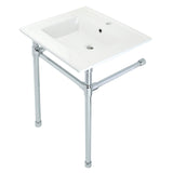 Dreyfuss KVPB2522711 Console Sink, White/Polished Chrome