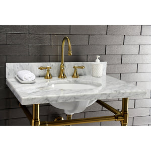Templeton KVPB3022M38 Marble Vanity Sink Top, Carrara Marble