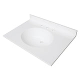 Wimbeldon KVPB3122A38 31-Inch Solid Surface Vanity Top, Glossy White