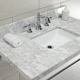 Edwardian KVPB3622M8SQ1 Console Sink, Marble White/Polished Chrome