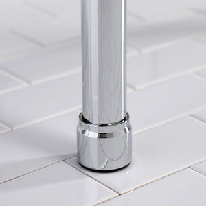 Dreyfuss KVPB37227W81 37-Inch Ceramic Console Sink Set, White/Polished Chrome